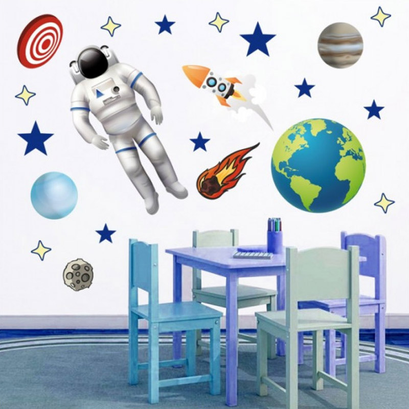 Αυτοκόλλητο τοίχου Παιδικά με αστροναύτη